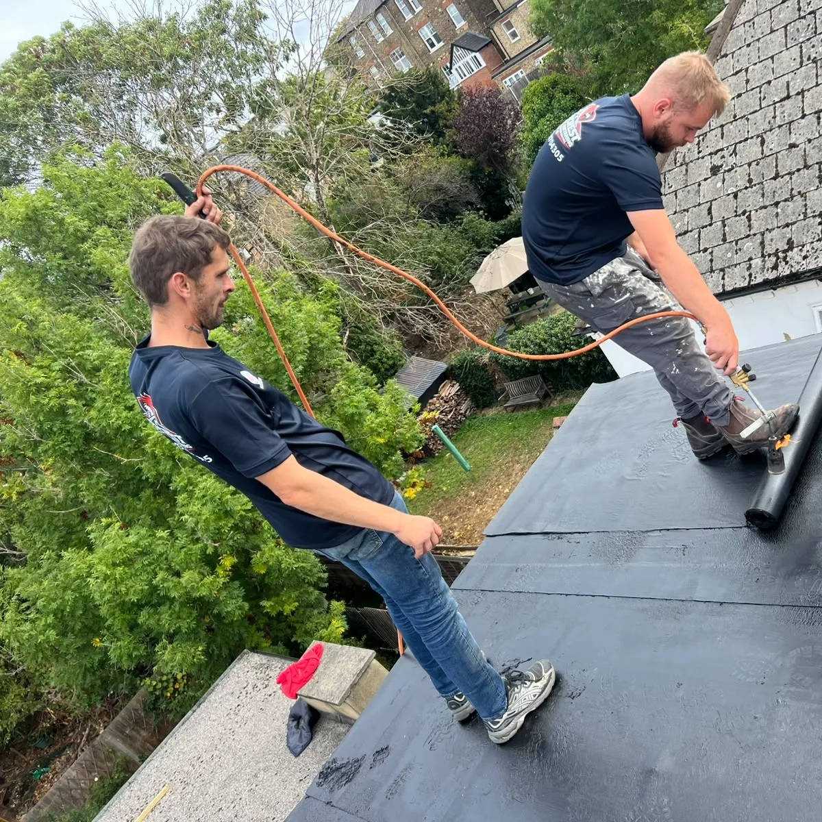 Redcrest roofers at work
