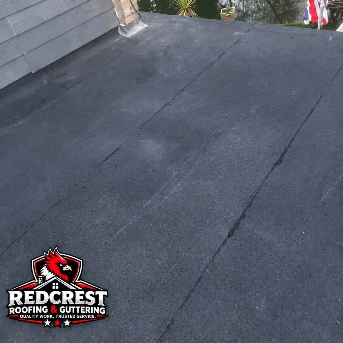 Finished flat roof