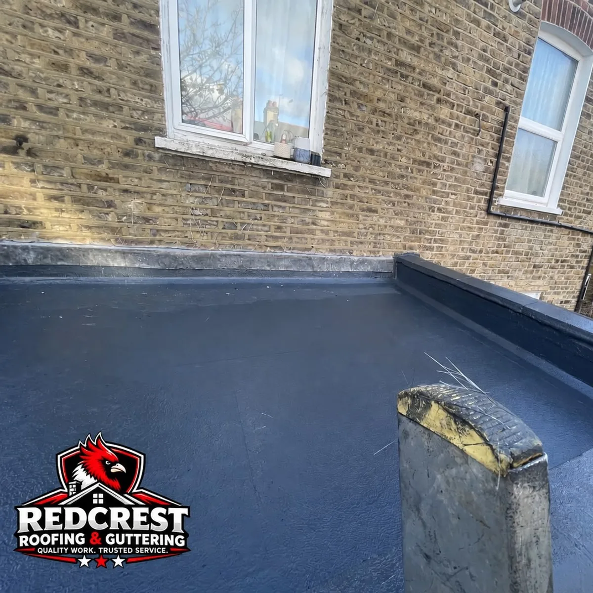 Flat roof felt