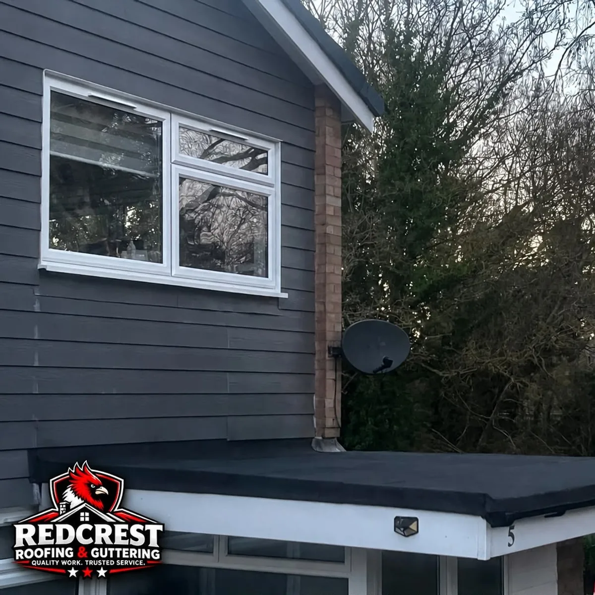 Flat roof extension