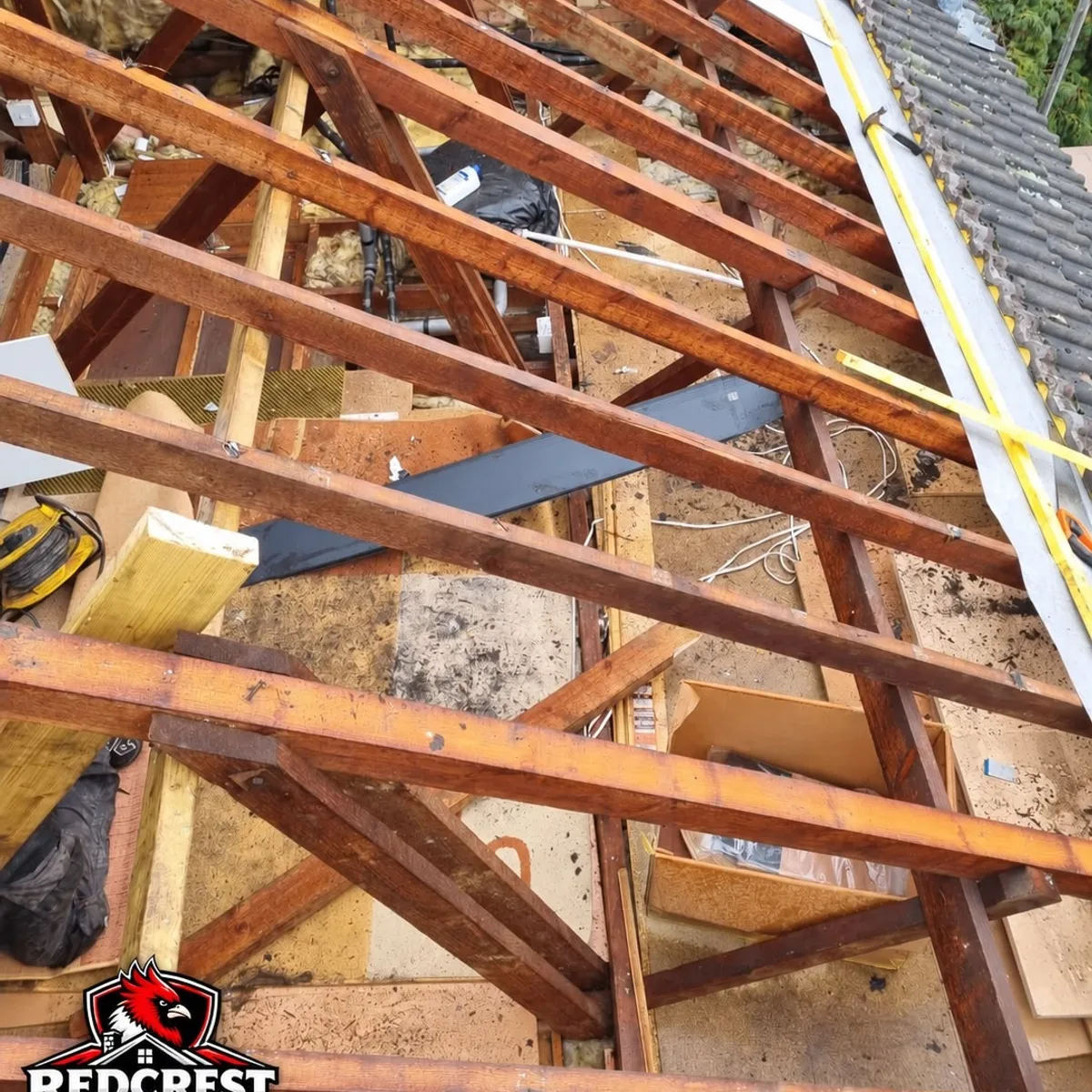 New roof timbers