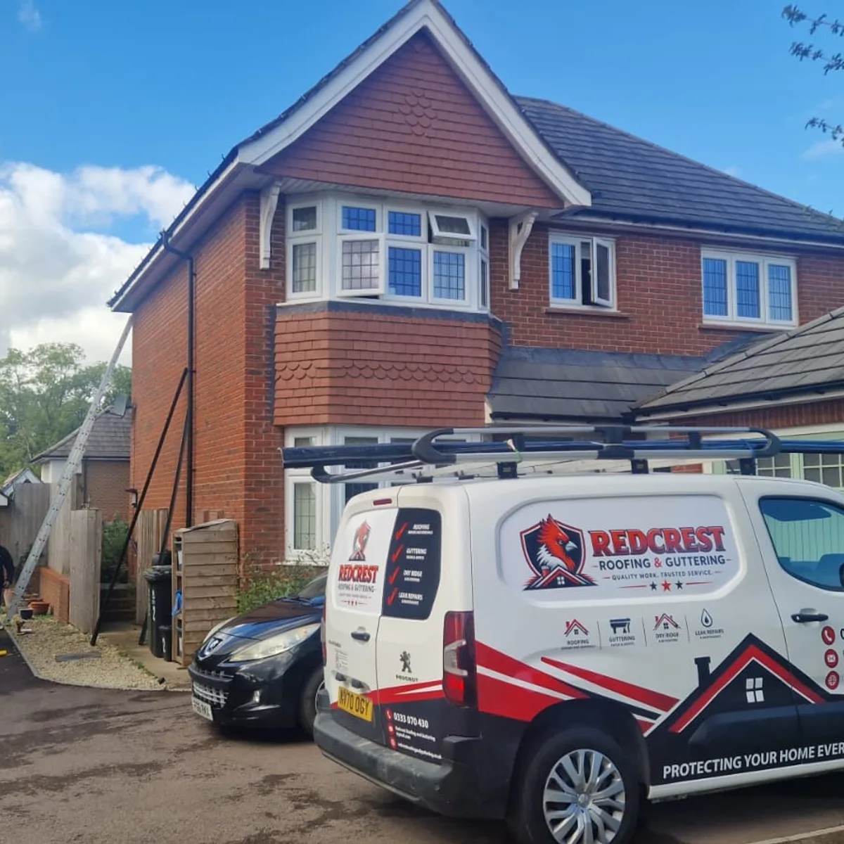 Redcrest van on a driveway