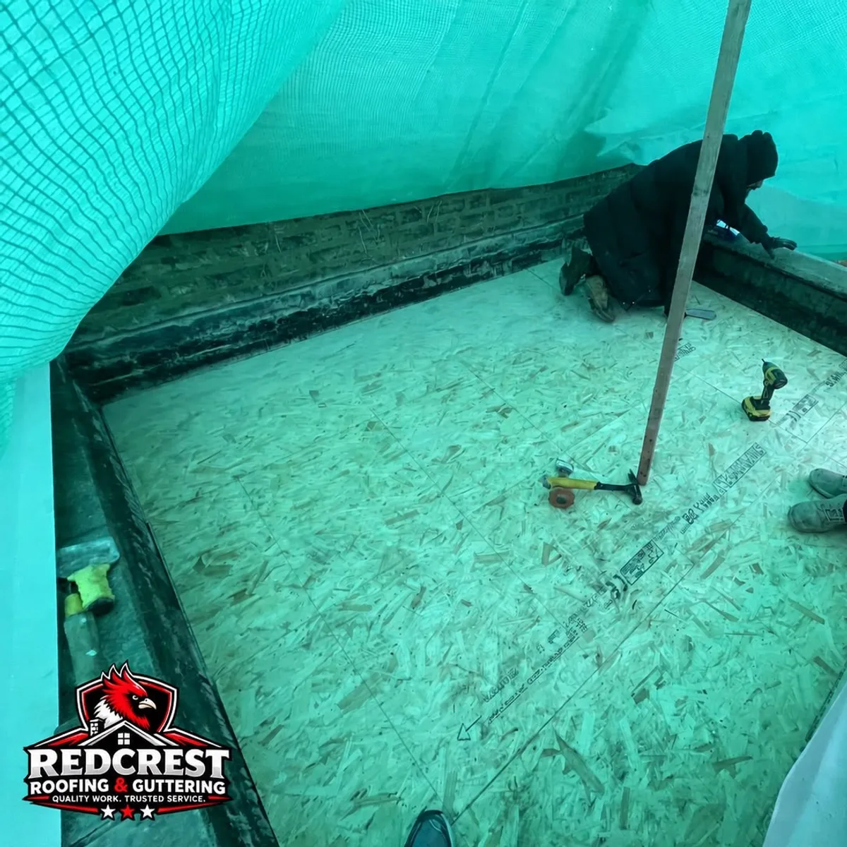 Flat roof lining