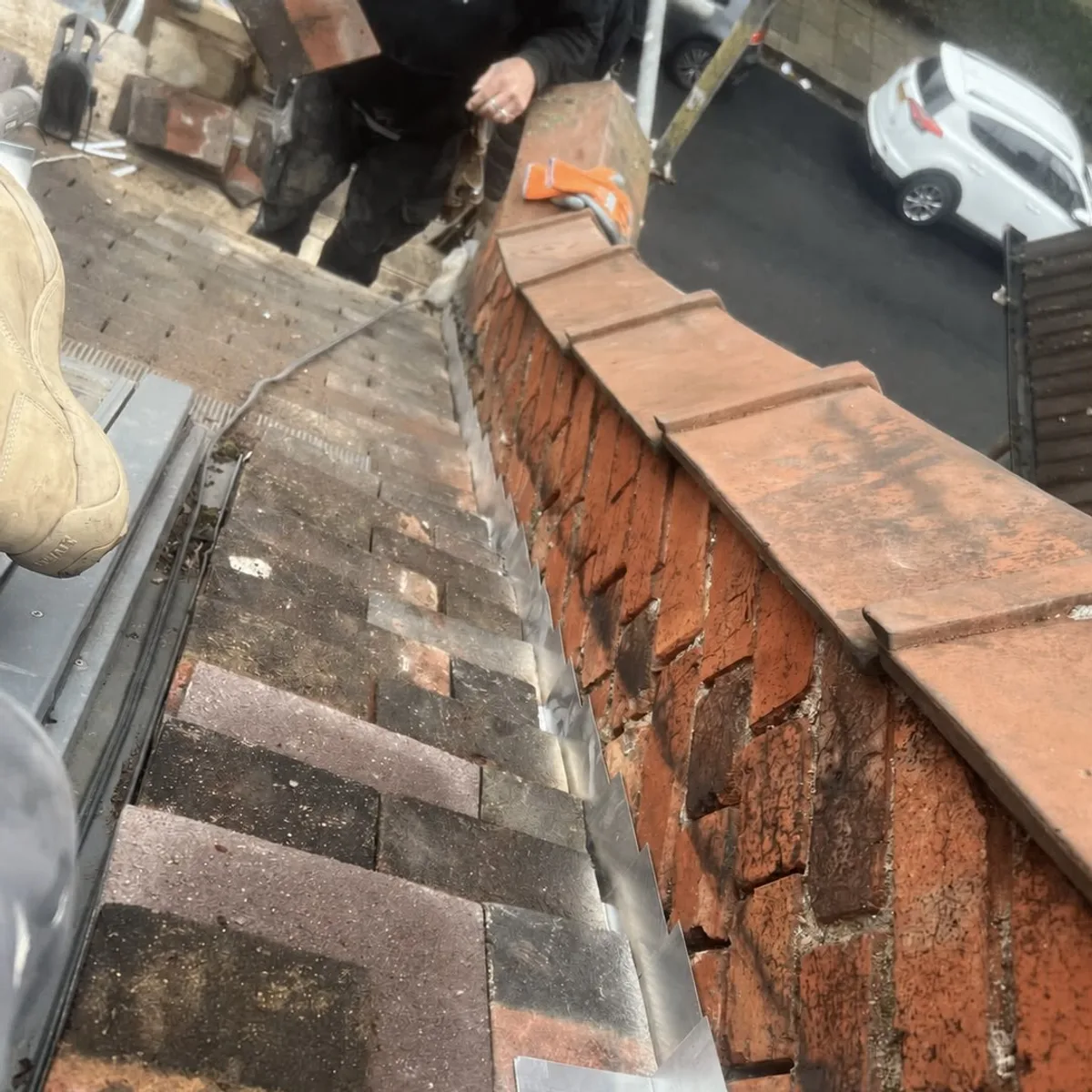 Tiled ridge and lead