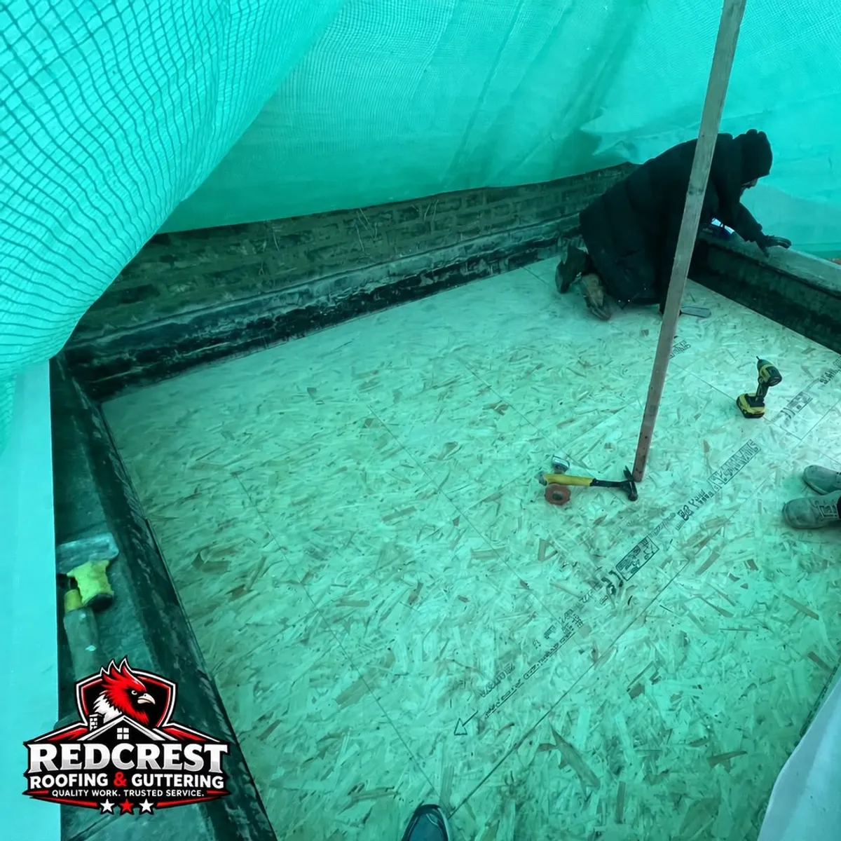 EPDM Rubber Roofing work by Redcrest